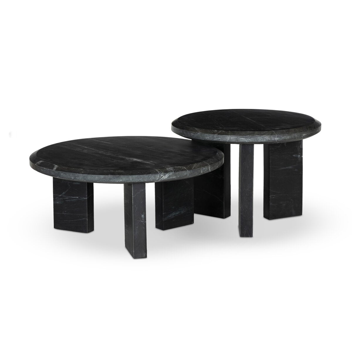 Dakota Nesting Coffee Table Set - Black Marble – LIVING.KY