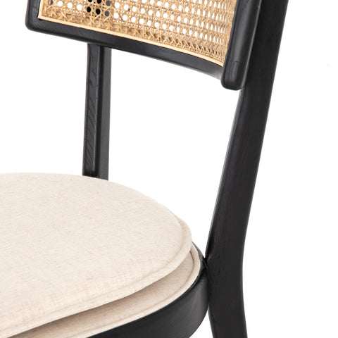 Britt Dining Chair-Brushed Ebony/ Saville Flax