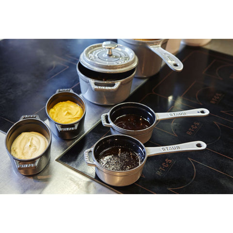 Cast Iron - 0.25-qt Mini Saucepan - Graphite Grey