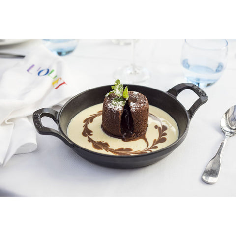 Cast Iron - 4.5" Mini Round Gratin Baking Dish - Black Matte