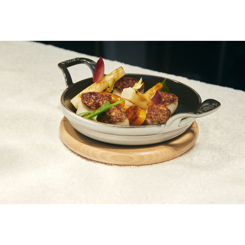 Cast Iron - 4.5" Mini Round Gratin Baking Dish - Graphite Grey