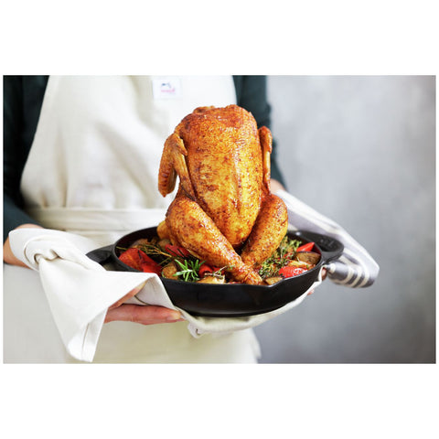 Cast Iron - 9.5" Vertical Chicken Roaster - Black