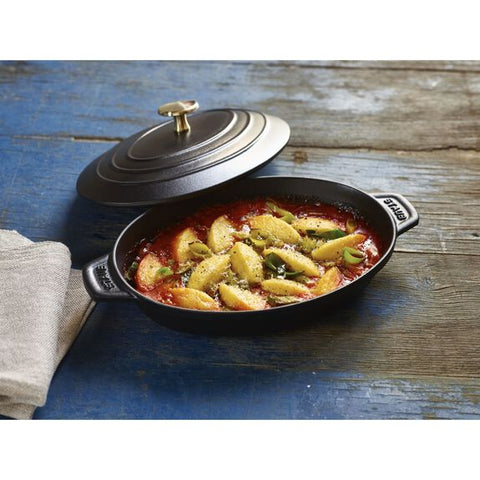 Cast Iron - Baking Dishes & Roasters - 9" X 6.6" Oval Covered Baking Dish - Black