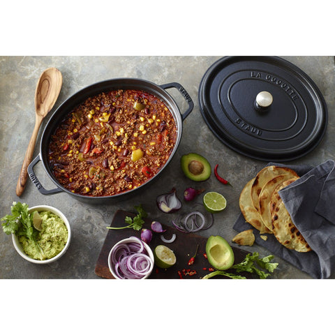 Cast Iron - Coq au Vin Dutch Ovens - 5.75-qt Coq au Vin Dutch Oven - Black