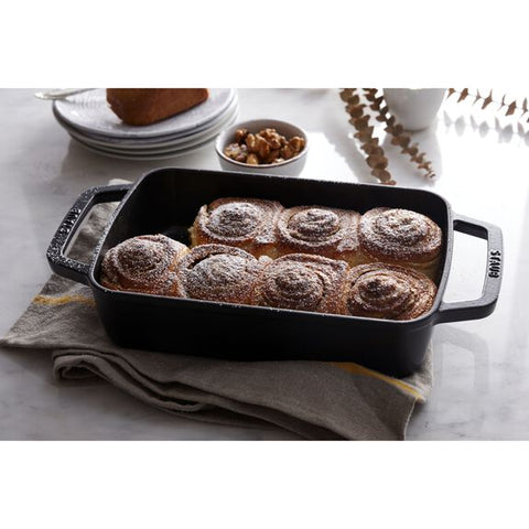 Cast Iron - Baking Dishes & Roasters - 12" X 8" Roasting Pan - Black