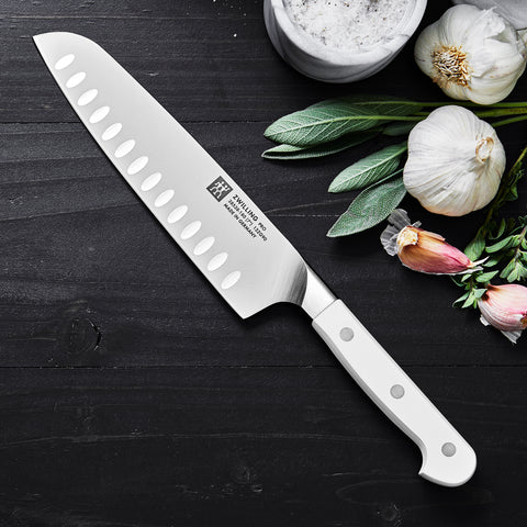 Pro Le Blanc - 7" SLIM Hollow Edge Santoku Knife