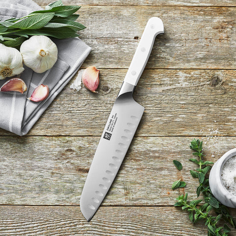 Pro Le Blanc - 7" SLIM Hollow Edge Santoku Knife