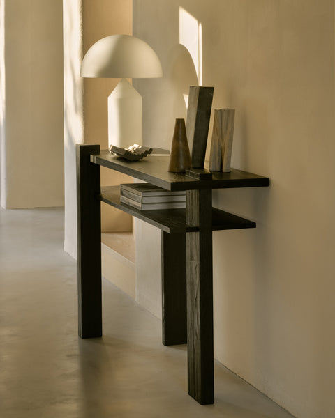 Abstract Console - Teak Black