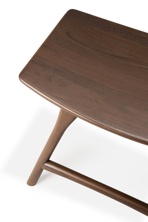 Osso Dining stool - Teak Brown - Varnished