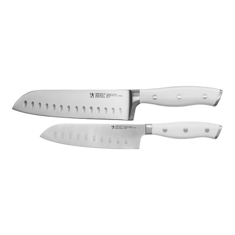 Forged Accent - 2pc Asian Knife Set- White Handle