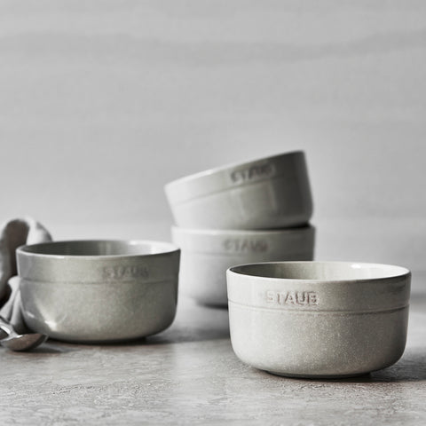 Ceramics - 4 Pc Cereal Bowl Set - White Truffle