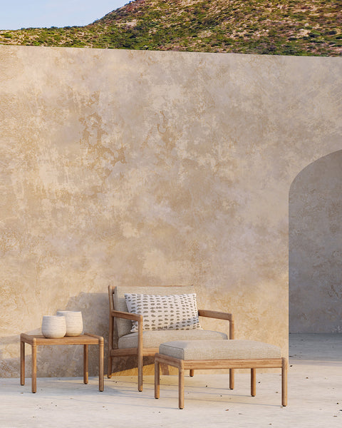 Jack outdoor lounge Chair Cushion Set - Natural