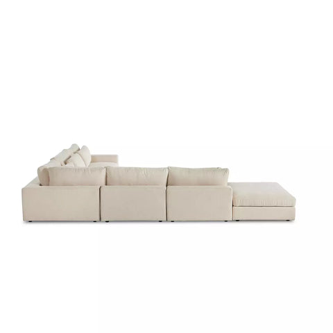 Bloor 5-Pc Sectional RAF w/ Ottoman - Clairmont Ivory