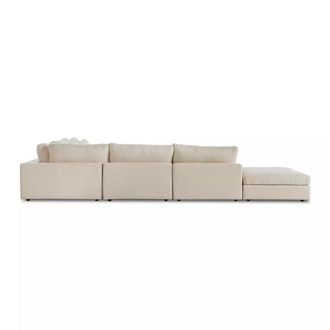 Bloor 5-Pc Sectional RAF w/ Ottoman - Clairmont Ivory