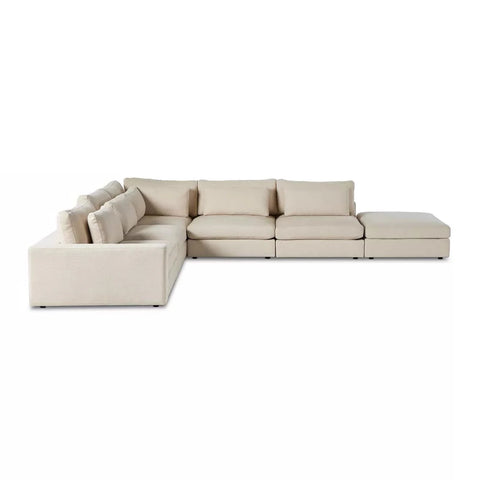 Bloor 5-Pc Sectional LAF w/ Ottoman - Clairmont Ivory