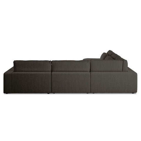 Bloor 5-Pc Sectional RAF w/ Ottoman - Landale Charcoal