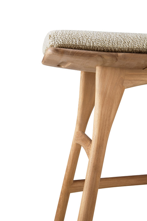 Osso Outdoor Stool - Teak - Natural