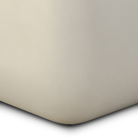 Ivan Square End Table - White Concrete