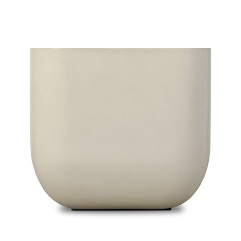 Ivan Square End Table - White Concrete