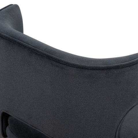Task Swivel Counter Stool - Modern Velvet Shadow