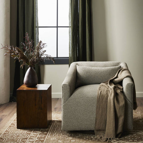 York Swivel Chair - Weslie Feather