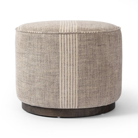 Sinclair Round Ottoman - Manchester Flint