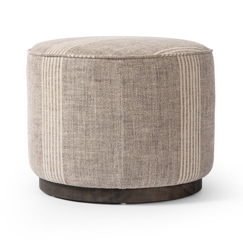 Sinclair Round Ottoman - Manchester Flint