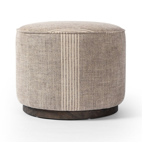 Sinclair Round Ottoman - Manchester Flint