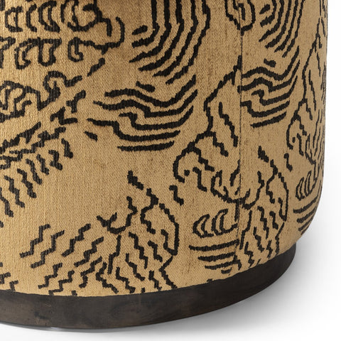 Sinclair Round Ottoman - Balkan Ochre