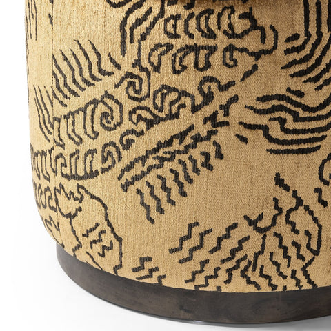 Sinclair Round Ottoman - Balkan Ochre