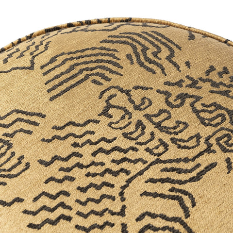 Sinclair Round Ottoman - Balkan Ochre