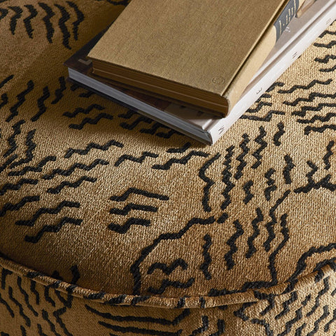 Sinclair Round Ottoman - Balkan Ochre