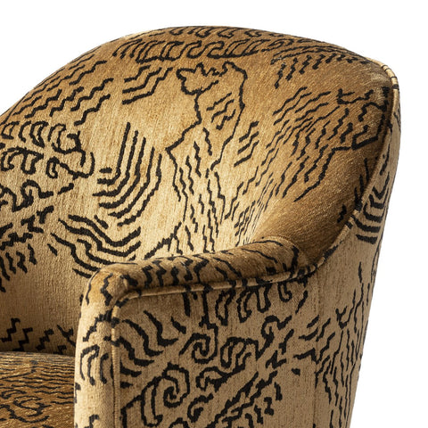 Aurora Swivel Chair - Balkan Ochre