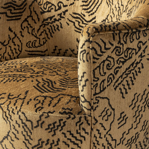 Aurora Swivel Chair - Balkan Ochre