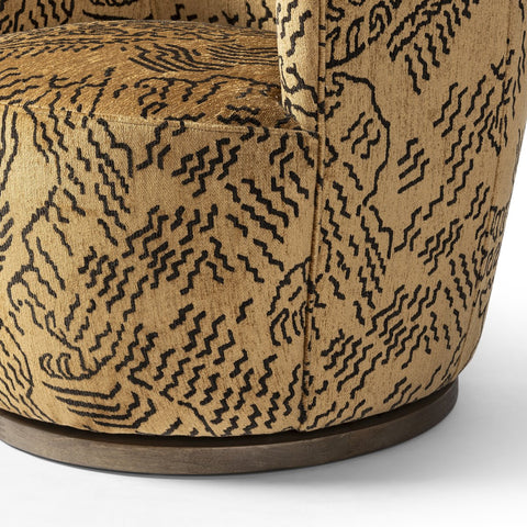 Aurora Swivel Chair - Balkan Ochre