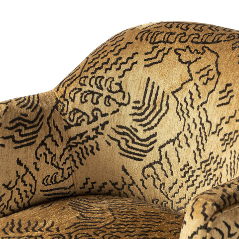 Aurora Swivel Chair - Balkan Ochre