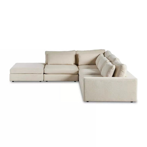Bloor 4-Pc Sectional RAF w/ Ottoman - Clairmont Ivory