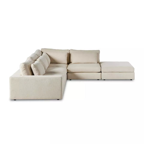Bloor 4-Pc Sectional LAF w/ Ottoman - Clairmont Ivory