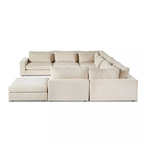 Bloor 7Pc Sectional Sofa w/ Ottoman - Clairmont Ivory