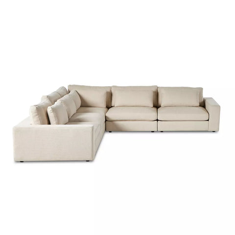 Bloor 5-Pc Sectional Sofa - Clairmont Ivory