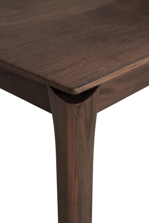 Bok Dining Table, 55" - Teak Brown - Varnished