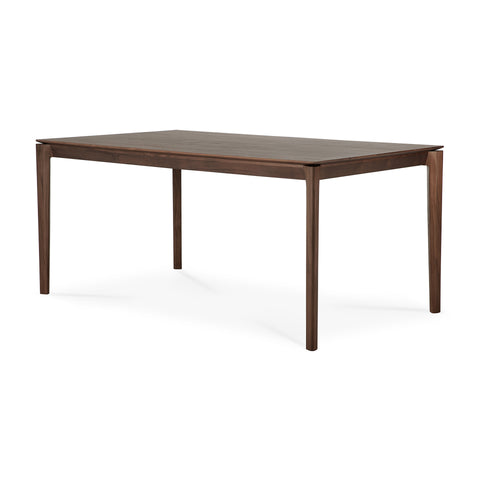 Bok Dining Table, 63" - Teak Brown - Varnished
