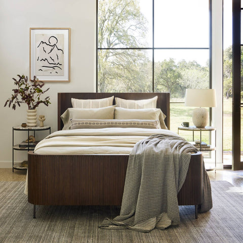 Fletcher Queen Bed - Terra Brown Oak