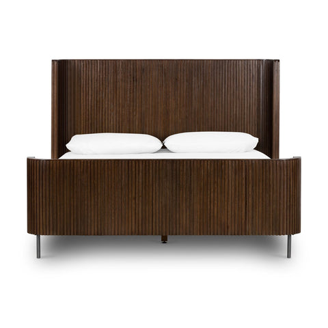 Fletcher Queen Bed - Terra Brown Oak