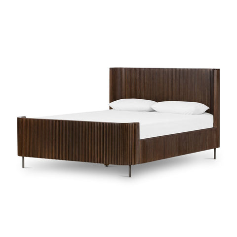 Fletcher Queen Bed - Terra Brown Oak