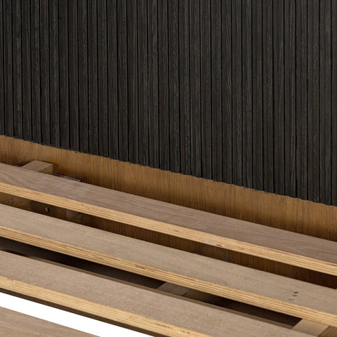 Fletcher King Bed - Distressed Black