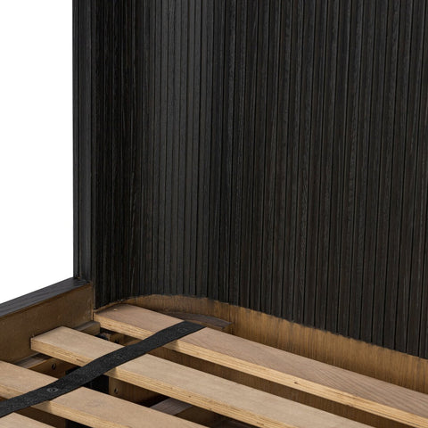 Fletcher King Bed - Distressed Black