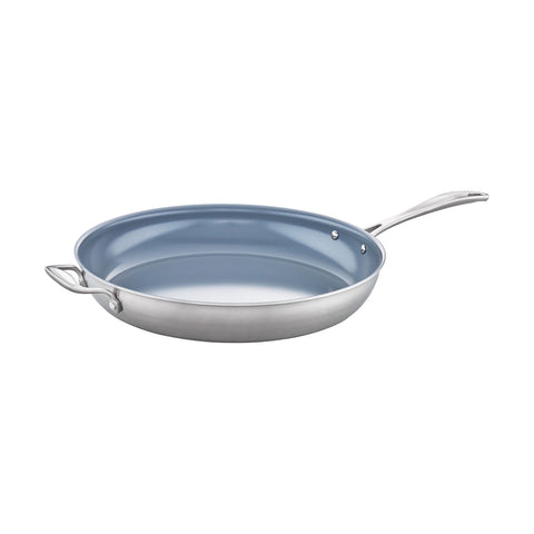 Spirit 3-Ply Ceramic Nonstick - 14" Stainless Steel Ceramic Nonstick Fry Pan