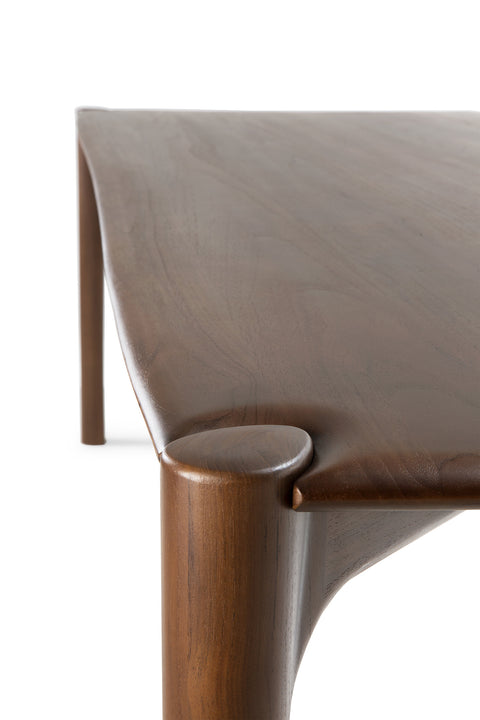 PI Dining Table,63"- Teak Brown