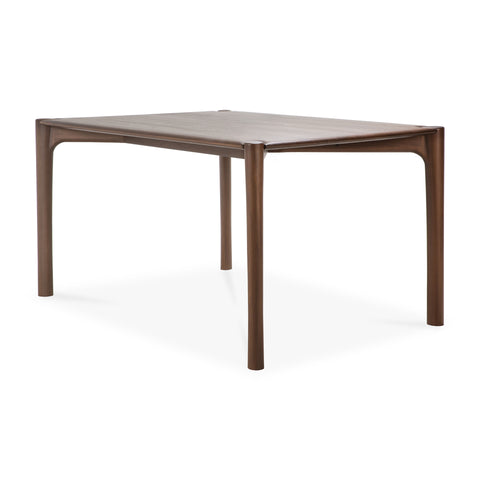 PI Dining Table,63"- Teak Brown